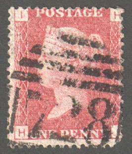 Great Britain Scott 33 Used Plate 125 - HI - Click Image to Close